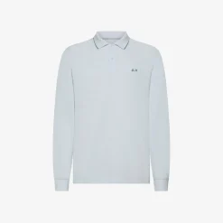Hot Polo in piquet di cotone bianco Uomo Polo