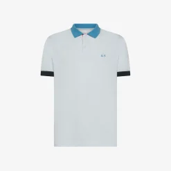 Discount Polo in piquet di cotone bianco Uomo Polo