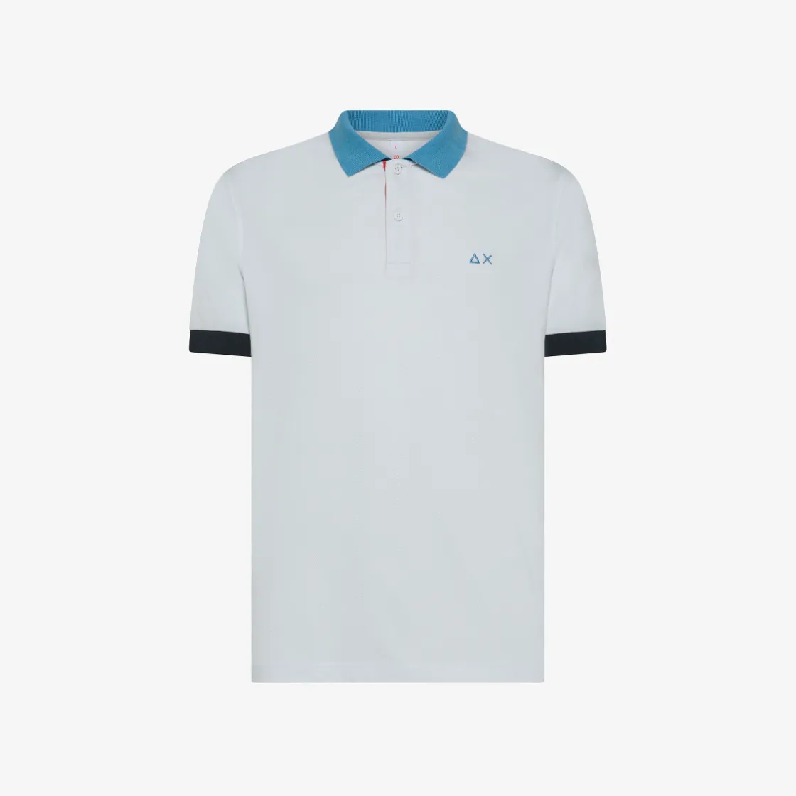 Discount Polo in piquet di cotone bianco Uomo Polo