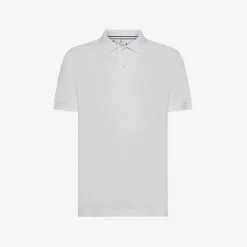 Clearance Polo in piquet di cotone blu navy Donna Polo|Beachwear Donna