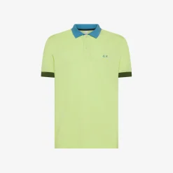 Best Polo in piquet di cotone giallo limone Uomo Polo