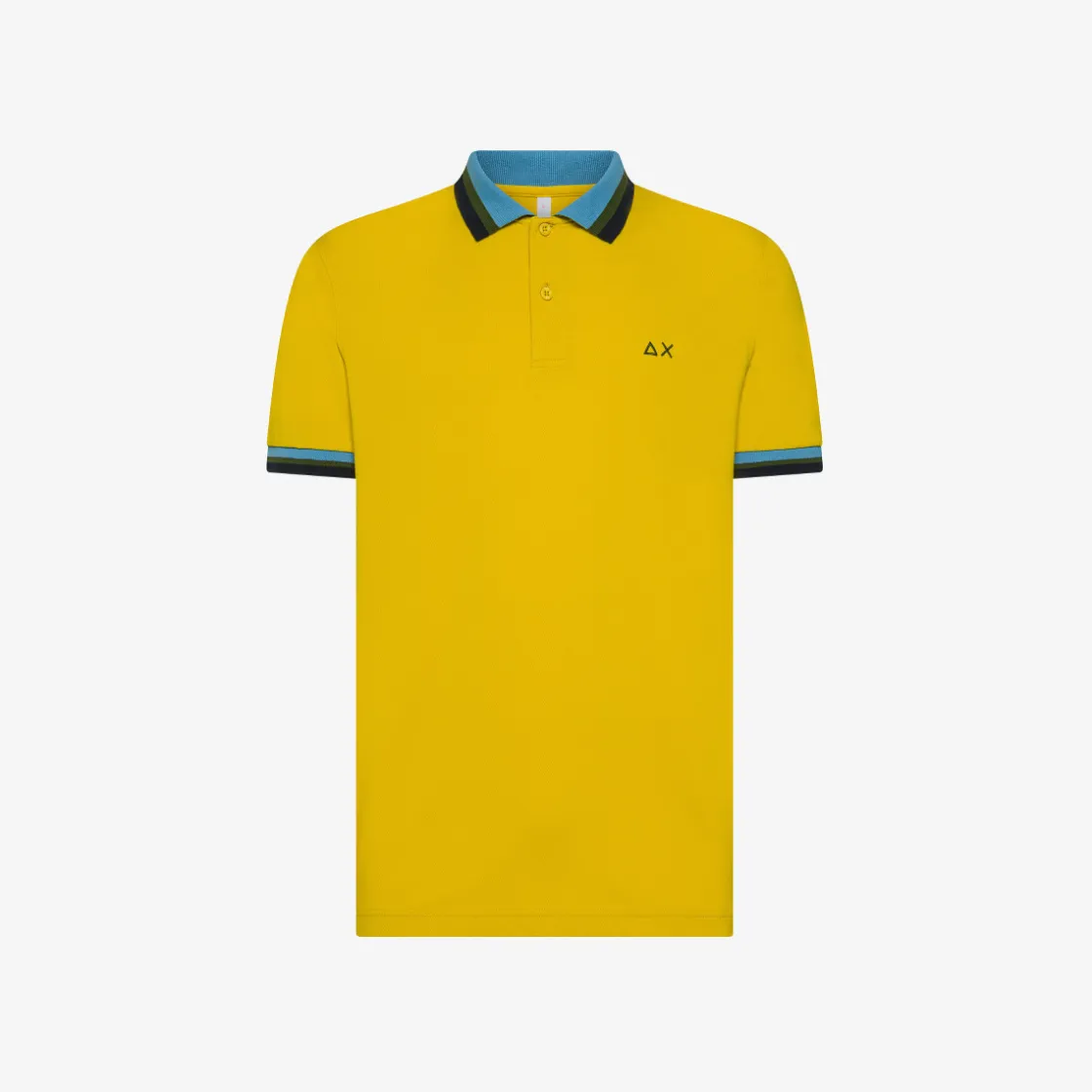 Sale Polo in piquet di cotone giallo Uomo Polo