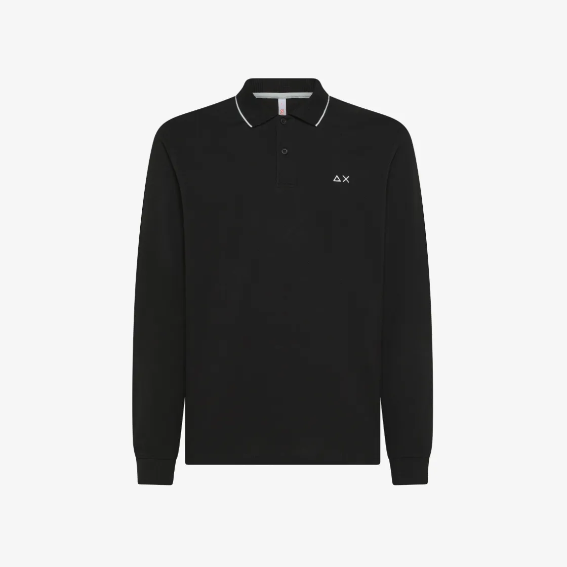 Clearance Polo in piquet di cotone nero Uomo Polo