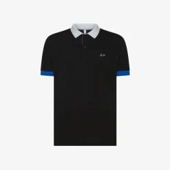 Best Polo in piquet di cotone nero Uomo Polo