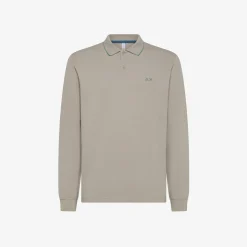 New Polo in piquet di cotone stone Uomo Polo