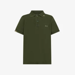 Best Polo in piquet di cotone verde scuro Bambino Polo