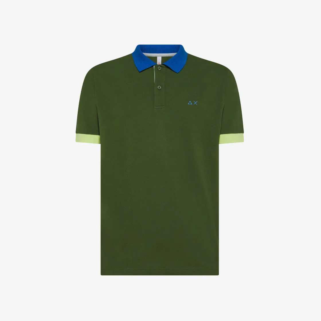 Sale Polo in piquet di cotone verde scuro Uomo Polo