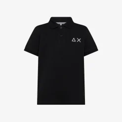 Sale Polo nera con maxi logo Bambino Polo