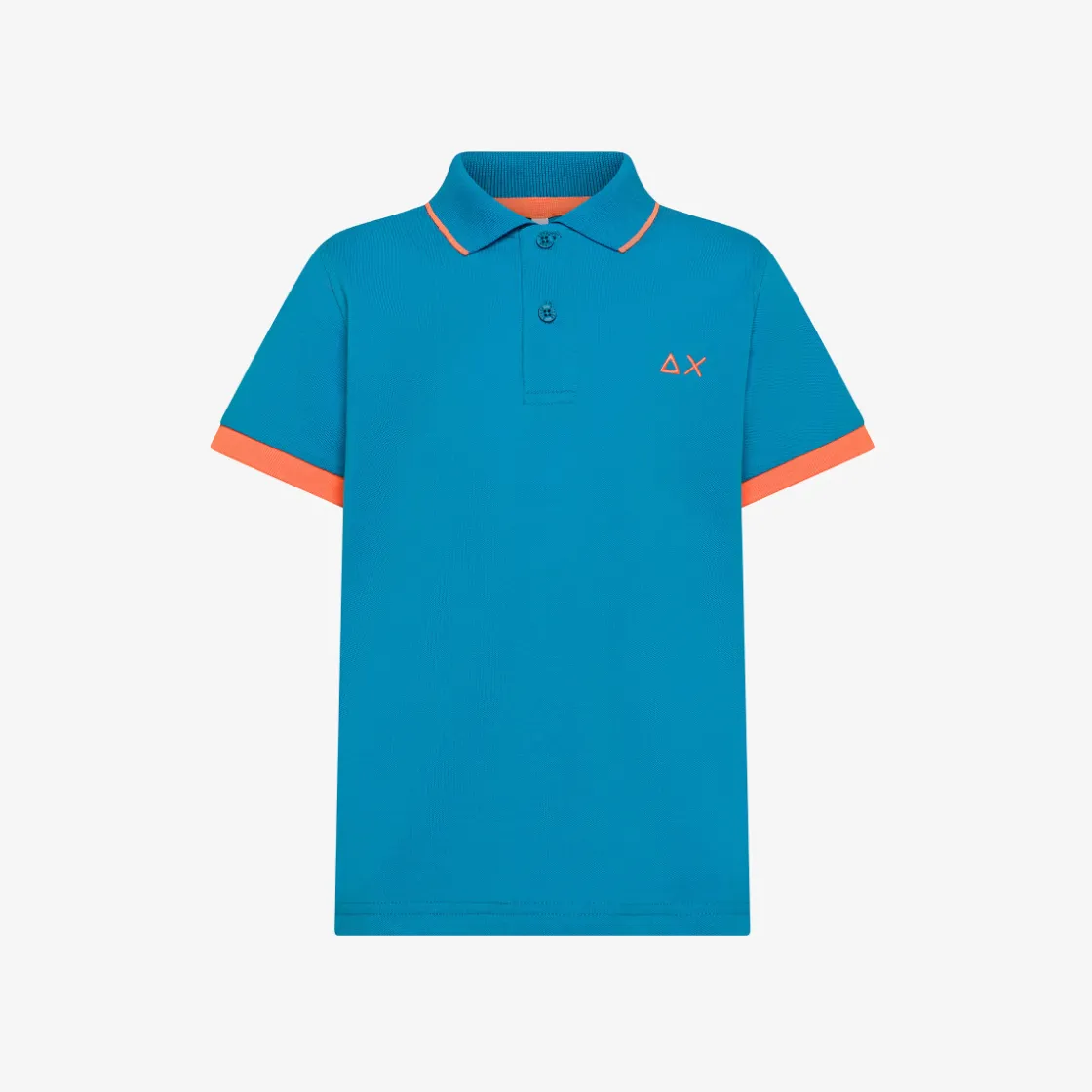 Discount Polo ottanio chiaro con dettagli fluo Bambino Polo