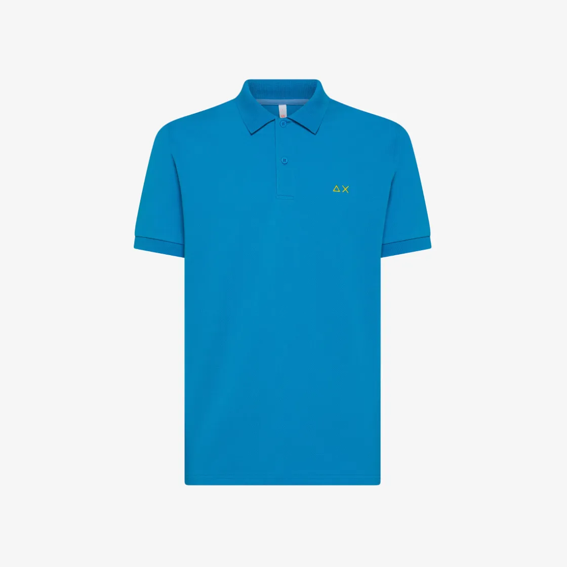 Fashion Polo ottanio chiaro con logo ricamato Uomo Polo