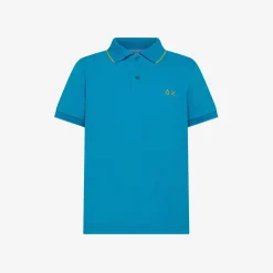 New Polo ottanio chiaro con riga a contrasto Bambino Polo