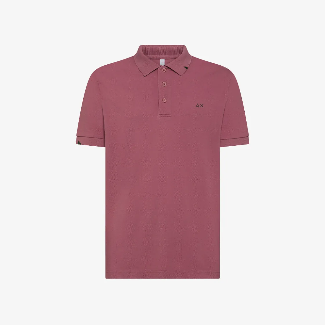 Fashion Polo rosa scuro con dettagli destroyed Uomo Polo