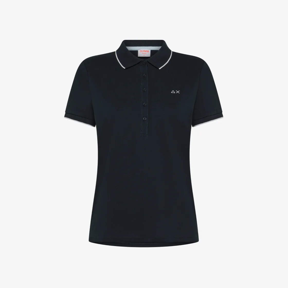 Best Polo slim fit in cotone blu navy Donna Polo
