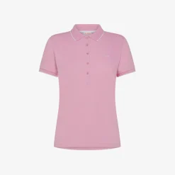 Clearance Polo slim fit in cotone geranio Donna Polo