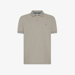 Clearance Polo stone con riga a contrasto Uomo Polo