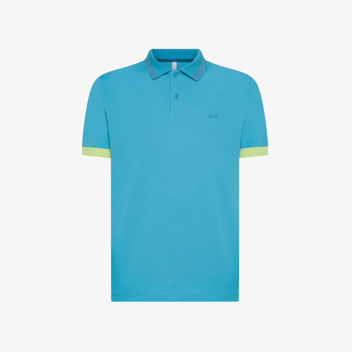 Outlet Polo turchese con maxi riga Uomo Polo