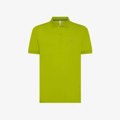 Sale Polo verde oliva con logo ricamato Uomo Polo