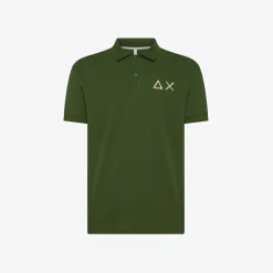 Hot Polo verde scuro con maxi logo Uomo Polo