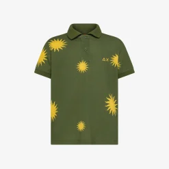 Fashion Polo verde scuro con stampa Bambino Polo|Beachwear Bimbo