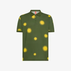 Best Polo verde scuro con stampa Uomo Beachwear Uomo