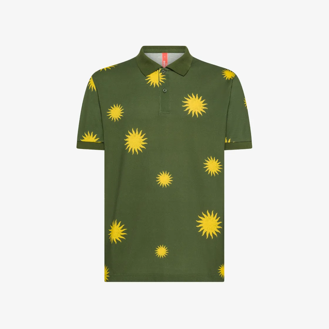 Best Polo verde scuro con stampa Uomo Beachwear Uomo