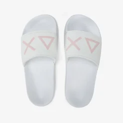 New Sandali slide in PU bianco Donna Ciabatte|Accessori