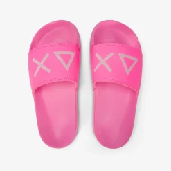 Discount Sandali slide in PU fucsia fluo Bambino Ciabatte|Accessori