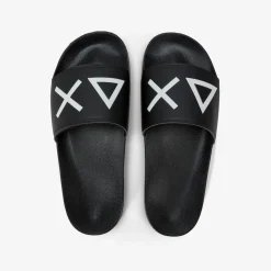 Clearance Sandali slide in PU nero Uomo Accessori Uomo