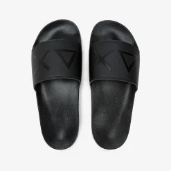 Online Sandali slide in PU nero Uomo Ciabatte|Accessori