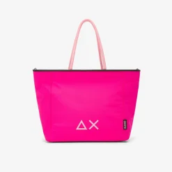 Hot Shopping bag Jacqueline in nylon fucsia Donna Borse