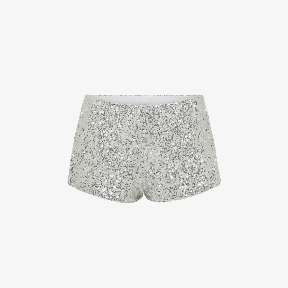 New Shorts con paillettes argento Donna Pantaloni|Beachwear Donna