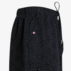 Clearance Shorts in cotone Sangallo nero Donna Pantaloni|Beachwear Donna