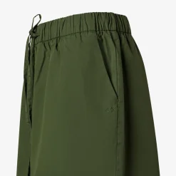 Fashion Shorts in cotone verde scuro Donna Pantaloni