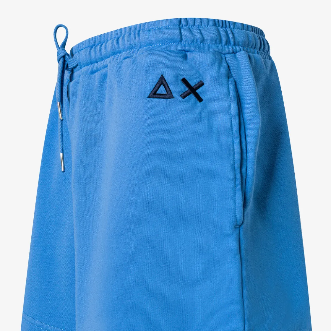 Clearance Shorts in felpa di cotone avio Donna Pantaloni|Felpe