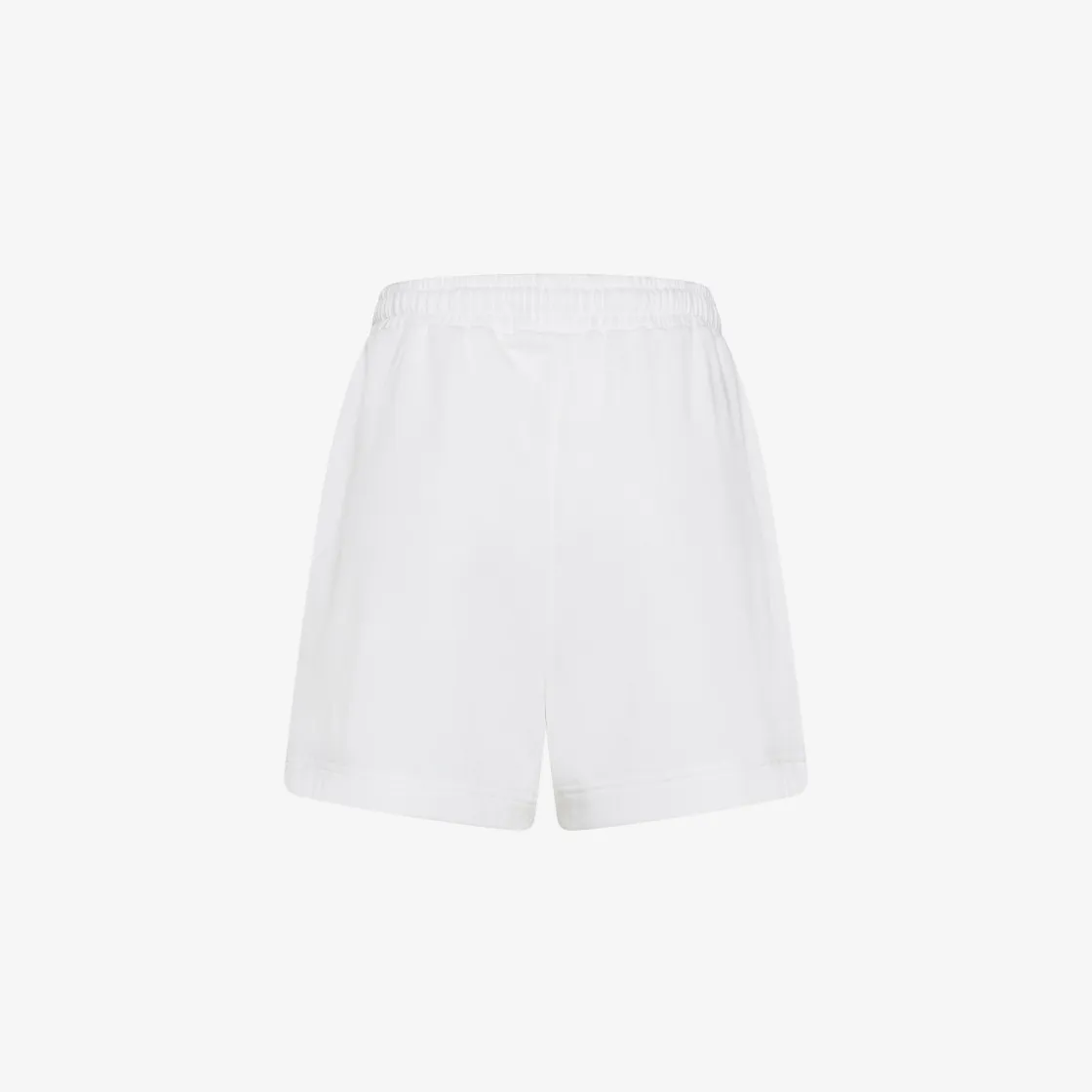 Best Shorts in felpa di cotone bianco panna Donna Pantaloni|Felpe