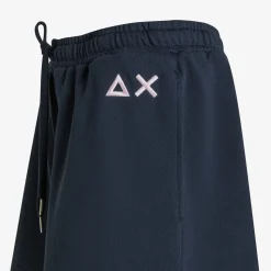 Online Shorts in felpa di cotone blu navy Donna Pantaloni|Felpe