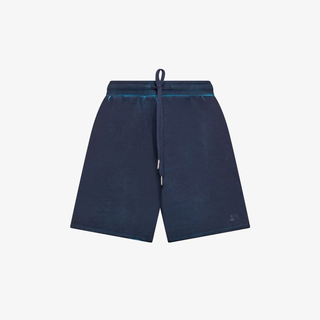 Best Shorts in felpa di cotone blu navy Donna Pantaloni|Felpe