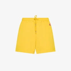 Online Shorts in felpa di cotone giallo Donna Pantaloni|Felpe