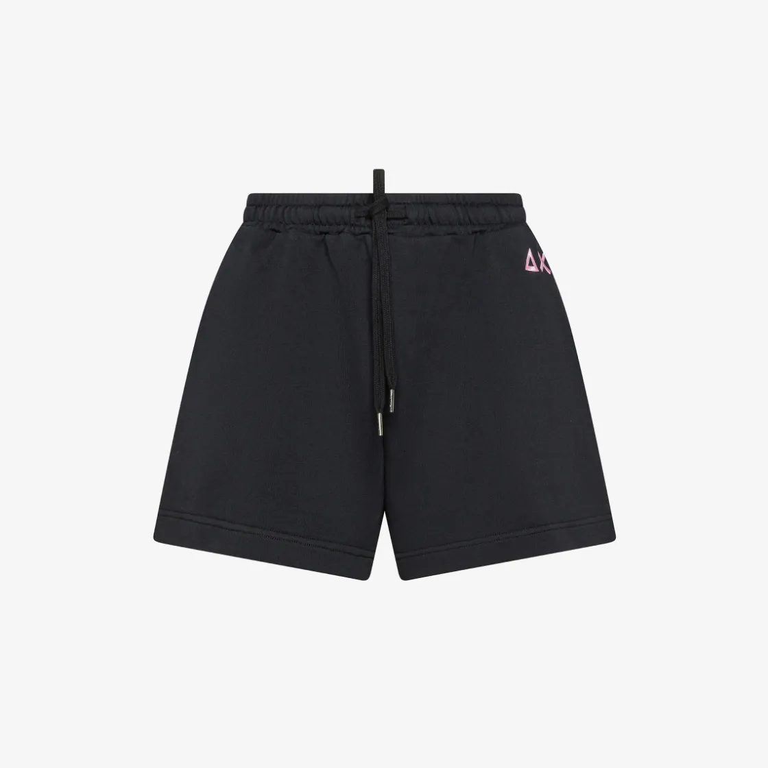 Best Shorts in felpa di cotone nero Donna Pantaloni|Felpe