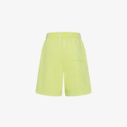Best Shorts in felpa giallo limone con trattamento marble Donna Pantaloni|Felpe
