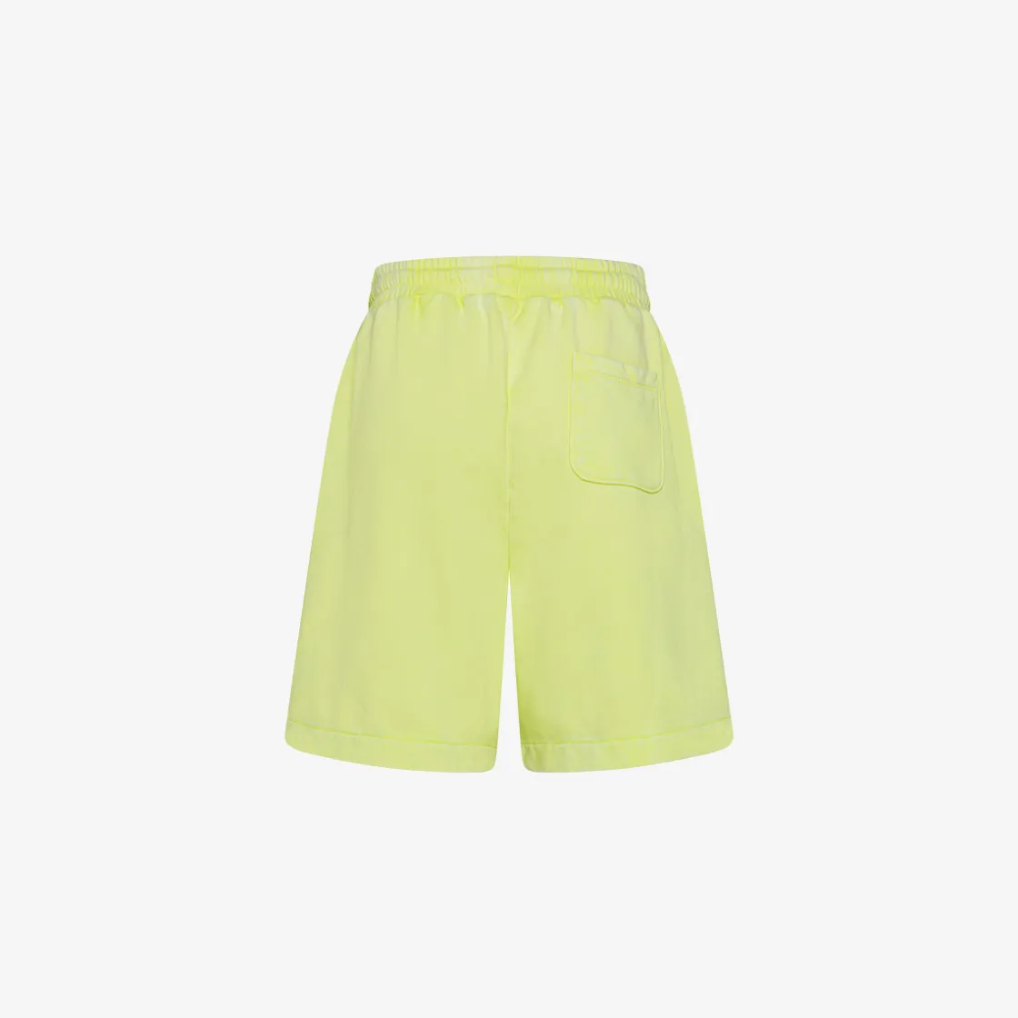 Best Shorts in felpa giallo limone con trattamento marble Donna Pantaloni|Felpe