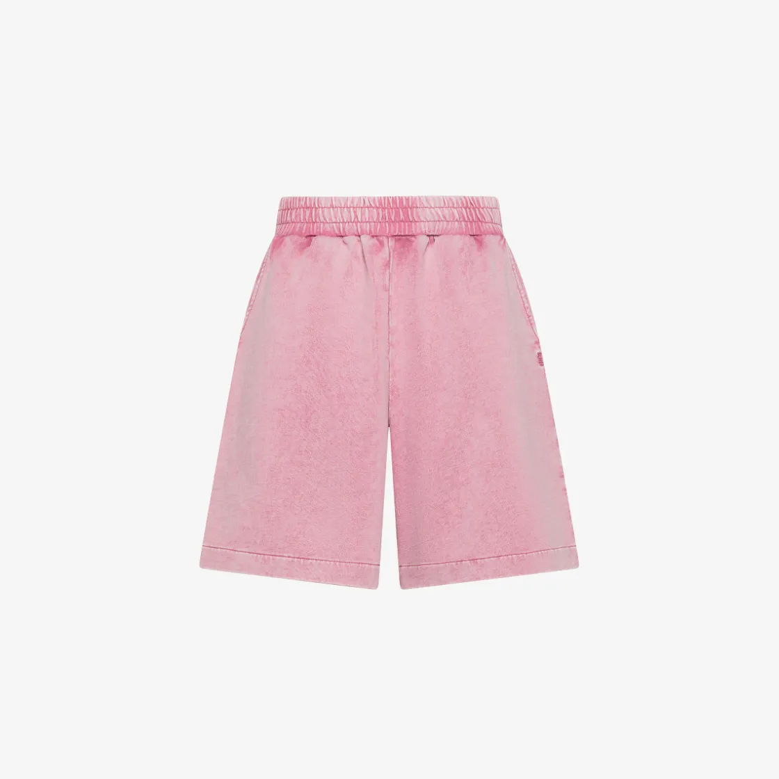 Online Shorts in felpa rosa scuro con trattamento marble Donna Pantaloni|Felpe