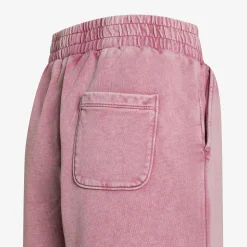 Online Shorts in felpa rosa scuro con trattamento marble Donna Pantaloni|Felpe
