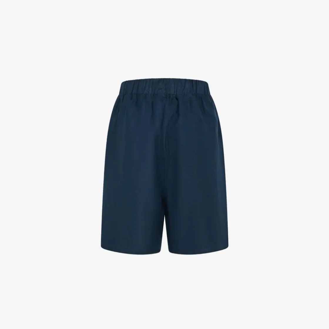 New Shorts in lino blu navy con coulisse Donna Pantaloni