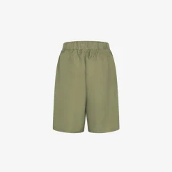 Outlet Shorts in lino verde salvia con coulisse Donna Pantaloni