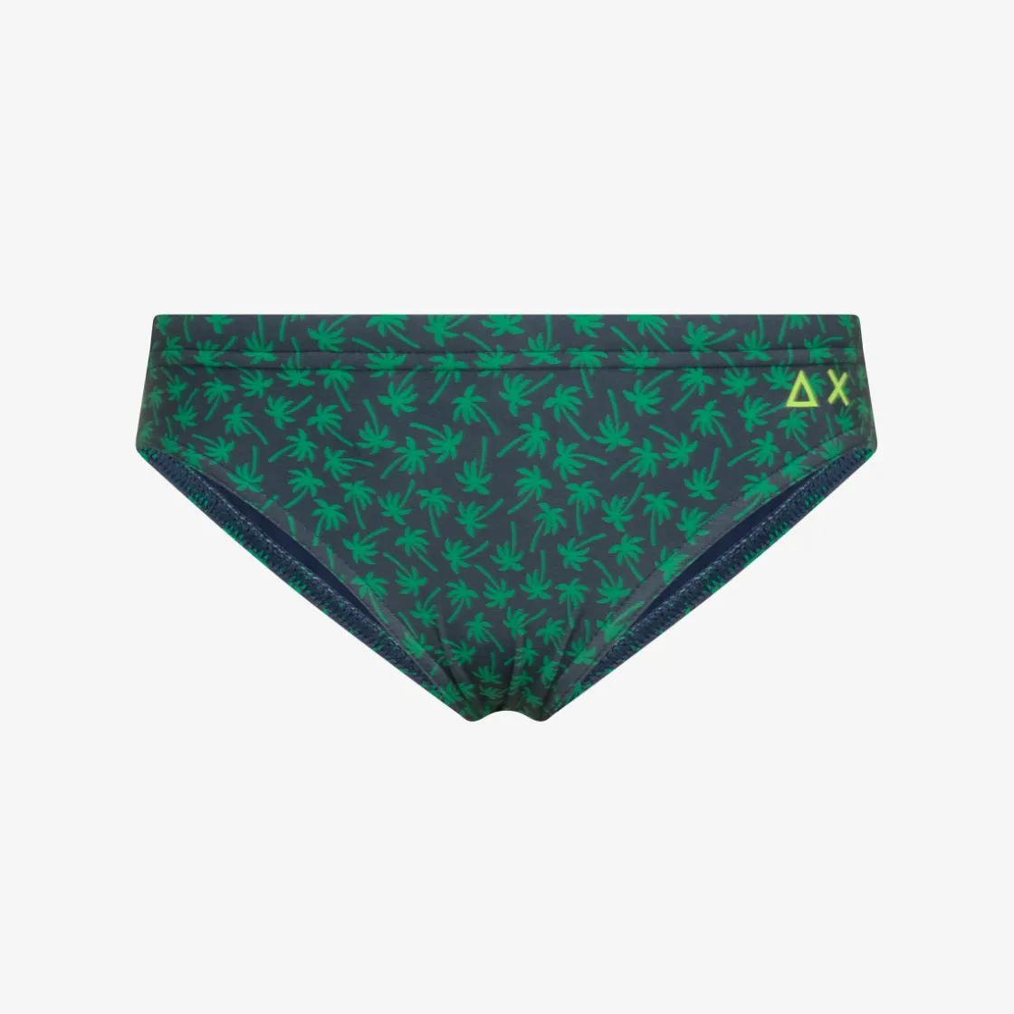 Fashion Slip mare con stampa blu navy e verde prato Costumi Bimbo
