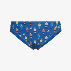 Online Slip mare con stampa blu royal e bianca Costumi Bimbo