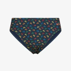 Clearance Slip mare in lycra® stampata blu navy e rossa Uomo Costumi Uomo