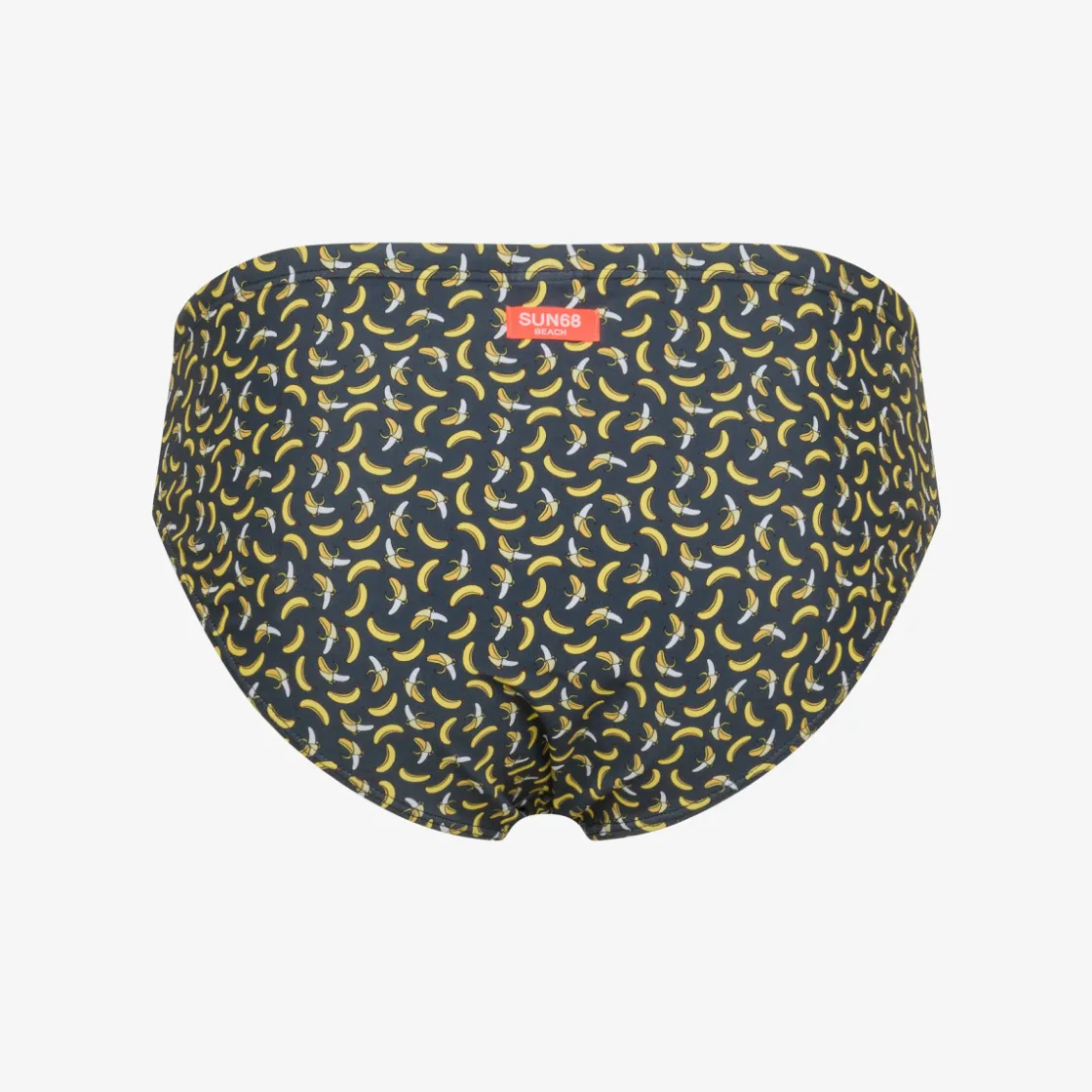Hot Slip mare in lycra® stampata blu navy e gialla Uomo Costumi Uomo