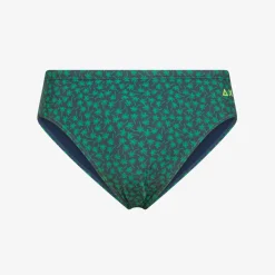 Fashion Slip mare in lycra® stampata blu navy e verde prato Uomo Costumi Uomo